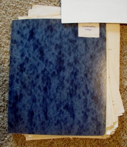 the blue binder