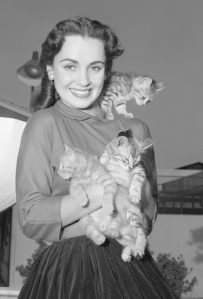 Susan Cabot WITH KITTENS!